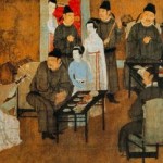 Han Xizai’s Evening Banquet painted by Gu Hongzhong.