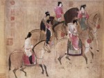 The ancient painting named Guo Country Ladies’ Field Trip in Spring recreates the happy life when Tang Dynasty's noble ladies played and enjoyed themselves freely in outskirts of the city
