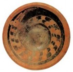 A totem coiled snake on painted pottery unearthed from Taosi cultural relics (dated back 5000 years) in Xiangfen, Shanxi, along middle-to-upper reaches of the Yellow River