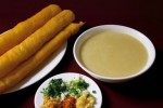 Deep-fried Twisted Dough Sticks and soybean milk are a favorite kind of breakfast for the Chinese