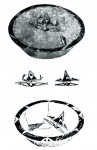 Human face with fish in the mouth on painted pottery from Yangshao culture dated back 6000 years