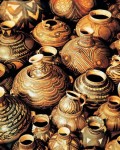 Painted pottery jars produced 3,000-2,000 years ago, which belong to the Majiayao culture